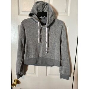 Special One Los Angeles Womens XL Cropped Hoodie Heather Gray Fleece Pullover